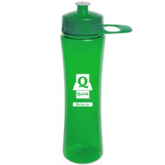 Polysure™ Exertion Bottle with Grip – 24 oz - Translucent Green