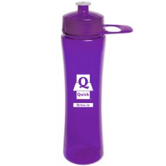 Polysure™ Exertion Bottle with Grip – 24 oz - Translucent Purple