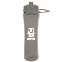 Polysure™ Exertion Bottle with Grip – 24 oz - Translucent Smoke