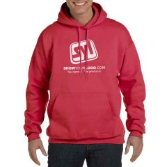 Hanes Ultimate Cotton Hooded Sweatshirt - Deep Red