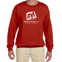 Hanes PrintPro Ultimate Cotton Customized Sweatshirts - Deep Red