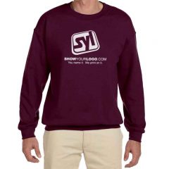 Hanes PrintPro Ultimate Cotton Customized Sweatshirts - Maroon
