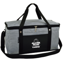 Folding Cooler – 64 Cans - folding64cancoolerhoundstooth