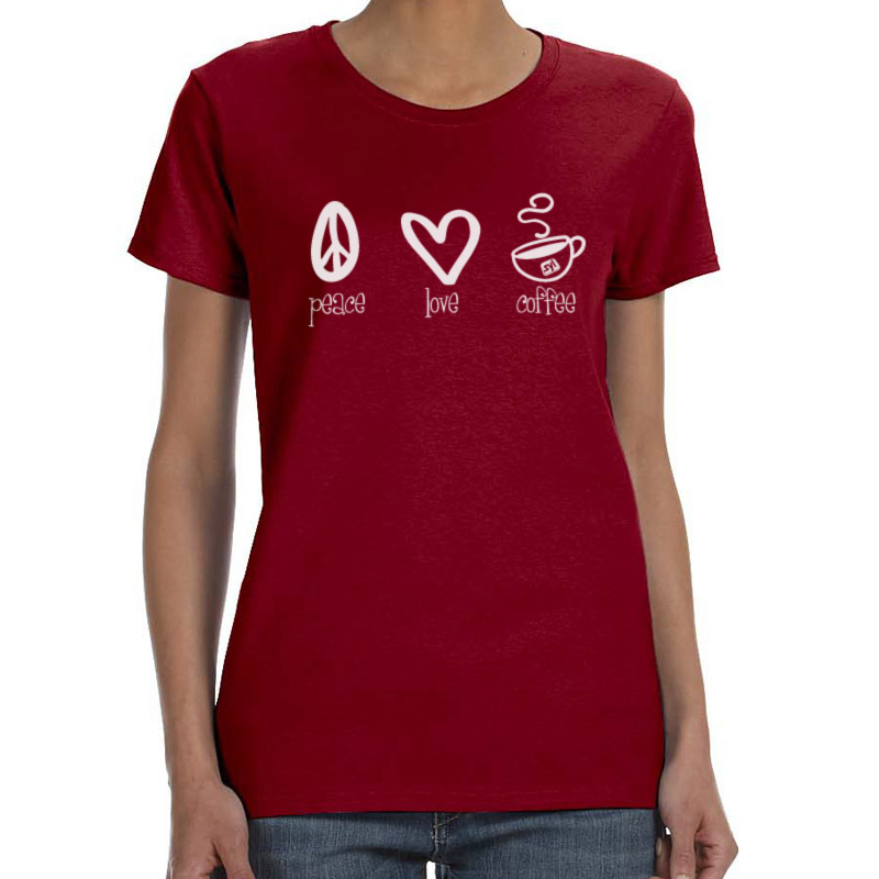 Ladies’ Gildan Heavy Cotton 5.3 oz T-Shirt - Antique Cherry Red