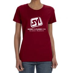 Ladies’ Gildan Heavy Cotton 5.3 oz T-Shirt - Garnet