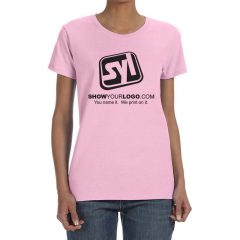 Ladies’ Gildan Heavy Cotton 5.3 oz T-Shirt - Light Pink