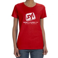 Ladies’ Gildan Heavy Cotton 5.3 oz T-Shirt - Red