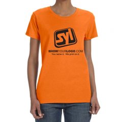 Ladies’ Gildan Heavy Cotton 5.3 oz T-Shirt - Safety Orange