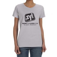 Ladies’ Gildan Heavy Cotton 5.3 oz T-Shirt - Sport Grey