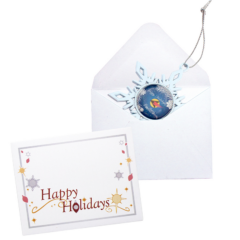 Ornament – Holiday Die Cast White Snowflake - giftenvelopesnowflake