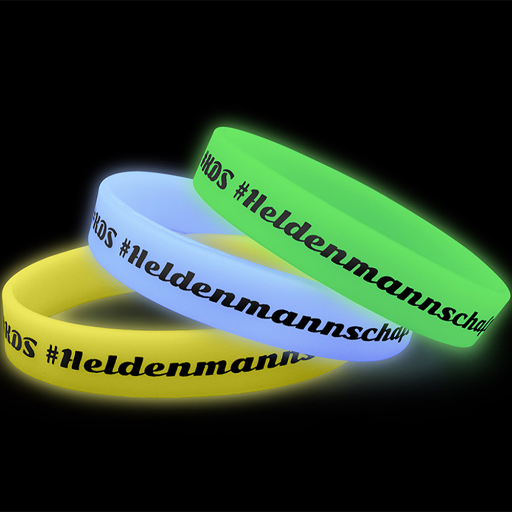 Custom Glow in the Dark Silicone Wristband Bracelet
