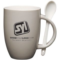 The Spooner Mug – 12 oz - Light Gray