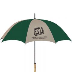 Golf Umbrella – 60″ Arc - Forest Khaki