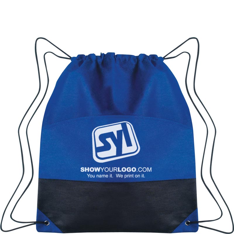 Non-Woven Two-Tone Drawstring Sports Pack - 384 Royal