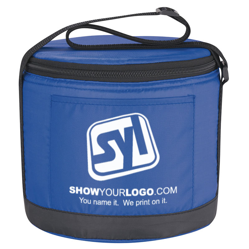 Cans-To-Go Round Cooler Bag - Blue