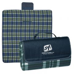Roll-Up Picnic Blanket - Navy Green
