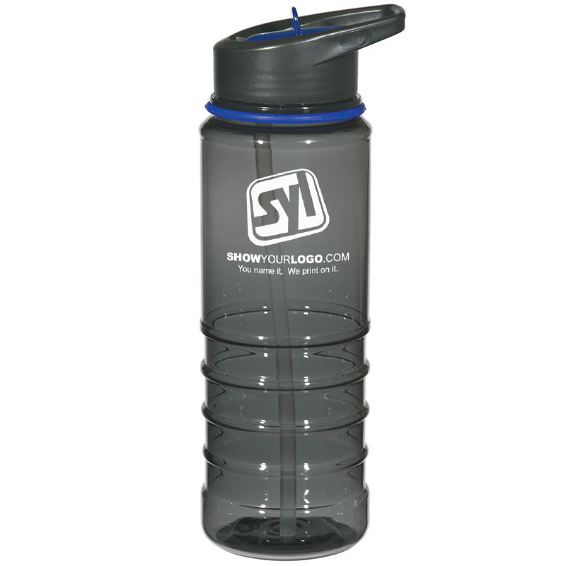 Gripper Bottle With Straw – 24 oz - Charcoal Blue