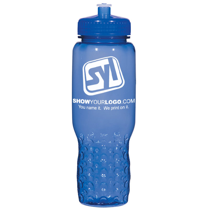 Hydroclean Sports Bottle With Groove Grippers – 32 oz - Blue