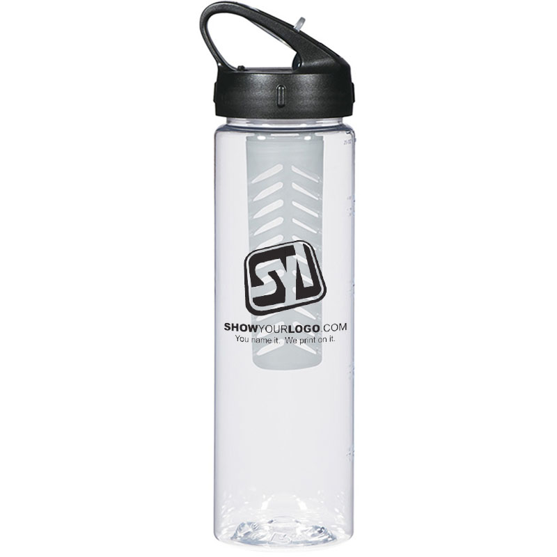 Fruit Fusion Bottle – 25 oz - Clear Black