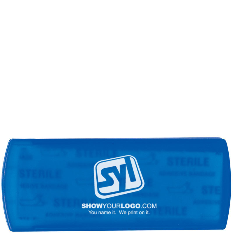 Bandages In Plastic Case - Blue
