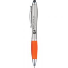 Satin Stylus Pen - Silver Orange