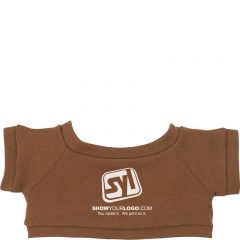 Plush Ole’ Time Rag Bear With Shirt – 8 1/2″ - Brown Shirt