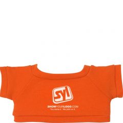Plush Ole’ Time Rag Bear With Shirt – 8 1/2″ - Orange Shirt