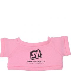 Plush Ole’ Time Rag Bear With Shirt – 8 1/2″ - Pink Shirt