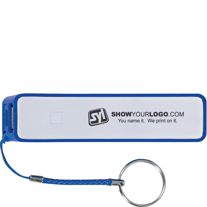 Portable Charger With Key Ring - Blue