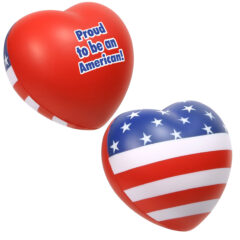 Patriotic Valentine Heart Stress Reliever - heart