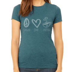 Bella + Canvas Women’s Slim Fit Tee - heather deep teal