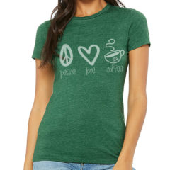 Bella + Canvas Women’s Slim Fit Tee - heather grass green