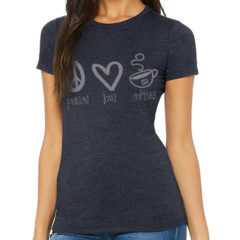 Bella + Canvas Women’s Slim Fit Tee - heather navy