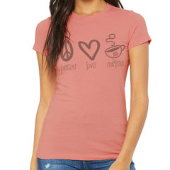 Bella + Canvas Women’s Slim Fit Tee - heather pink