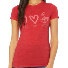 Bella + Canvas Women’s Slim Fit Tee - heather red