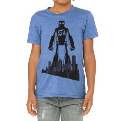 Bella + Canvas – Youth Unisex Jersey Short Sleeve Tee - heatherColumbiaBlue