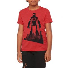 Bella + Canvas – Youth Unisex Jersey Short Sleeve Tee - heatherRed