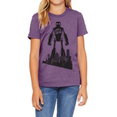Bella + Canvas – Youth Unisex Jersey Short Sleeve Tee - heatherTeamPurple