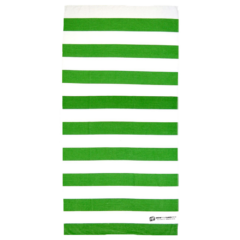 Horizontal Cabana Striped Beach Towel - horizontalcabanagreen
