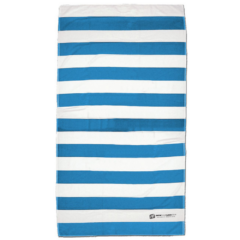 Horizontal Cabana Striped Beach Towel - horizontalcabanaturq