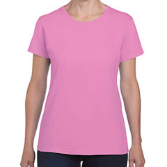 Gildan Ladies’ Heavy Cotton™ T-Shirt - hthr rdnt orchid