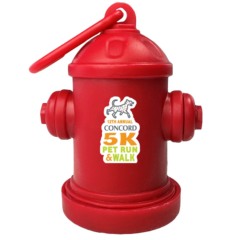 Fire Hydrant Pet Clean-Up Bag Dispenser - hydrantbagsred