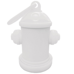 Fire Hydrant Pet Clean-Up Bag Dispenser - hydrantbagswhite