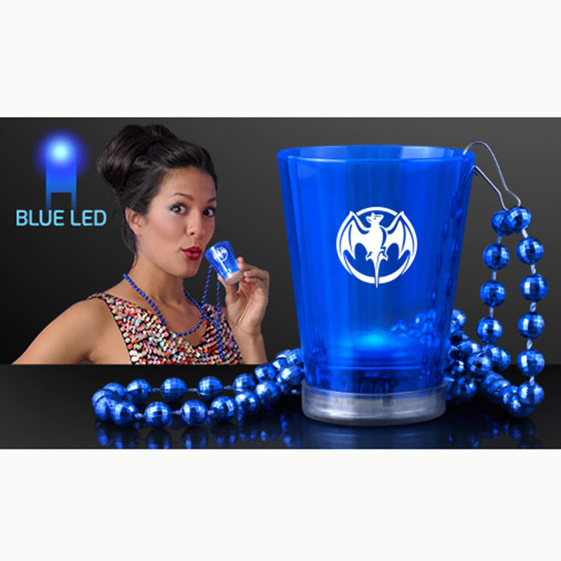 Lighted Shot Necklace - Blue