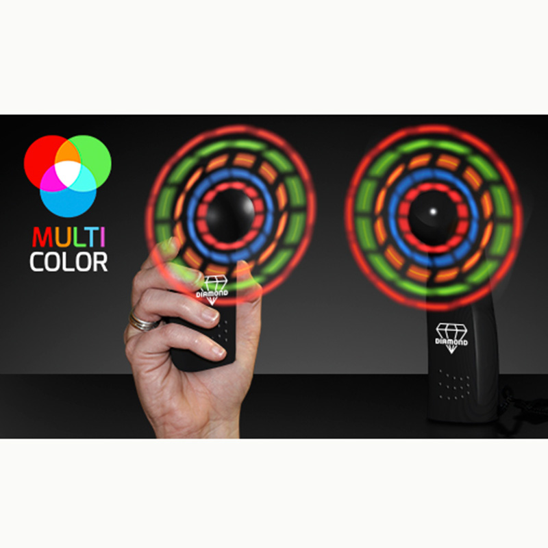 Light Up Mini Fan - Black