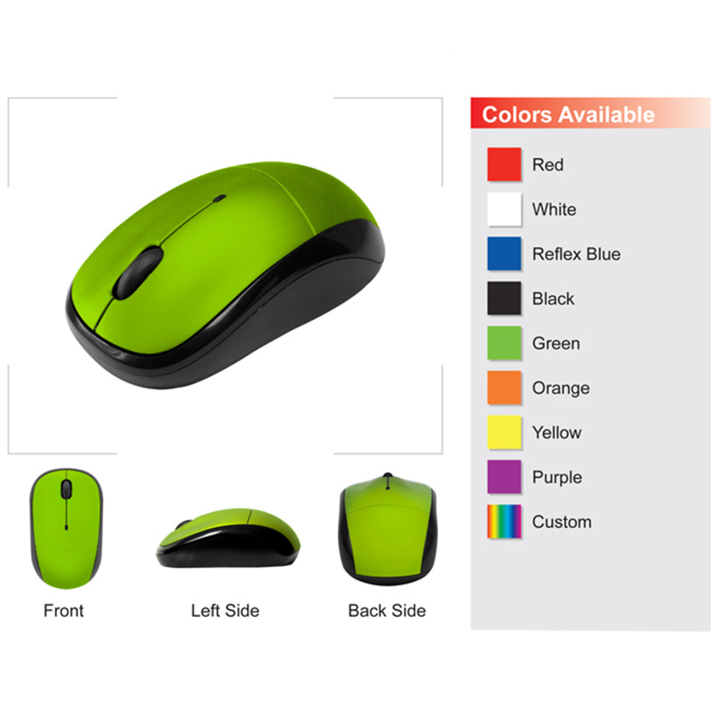 Dimple Wireless Mouse - Green