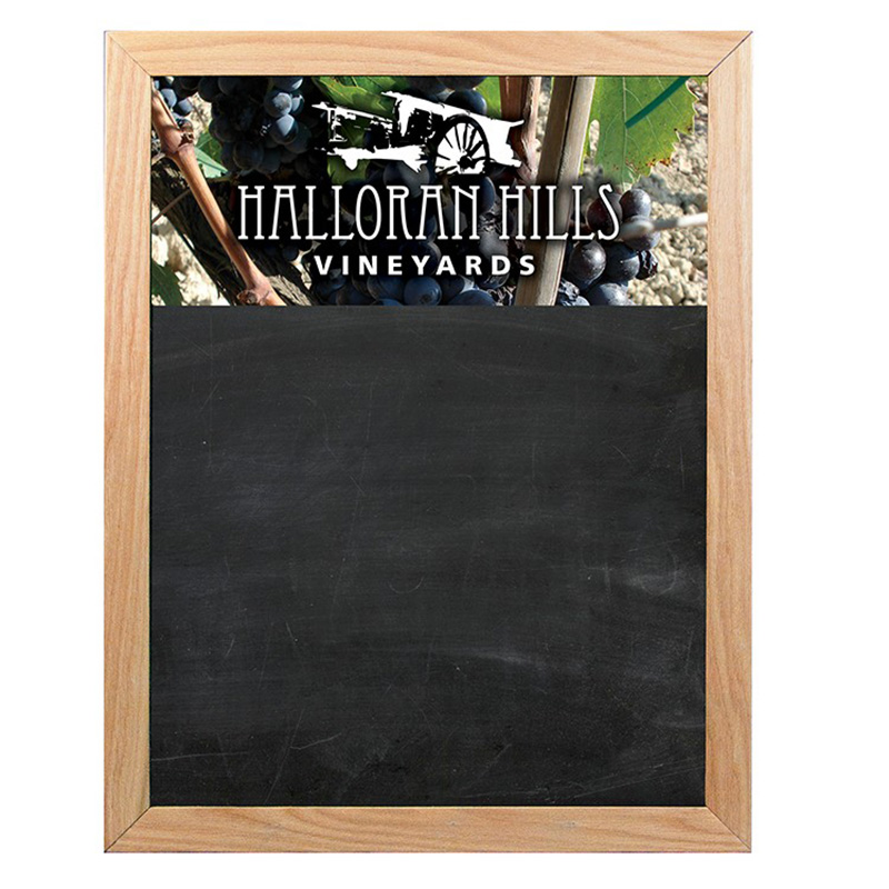 Oak Frame Wall Chalkboard – 18″ w x 24″ h - Wood