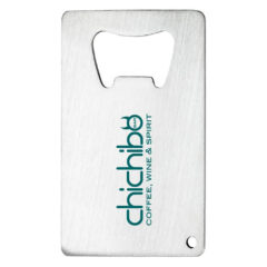 Stainless Credit Card Bottle Opener - k-277_silver_back