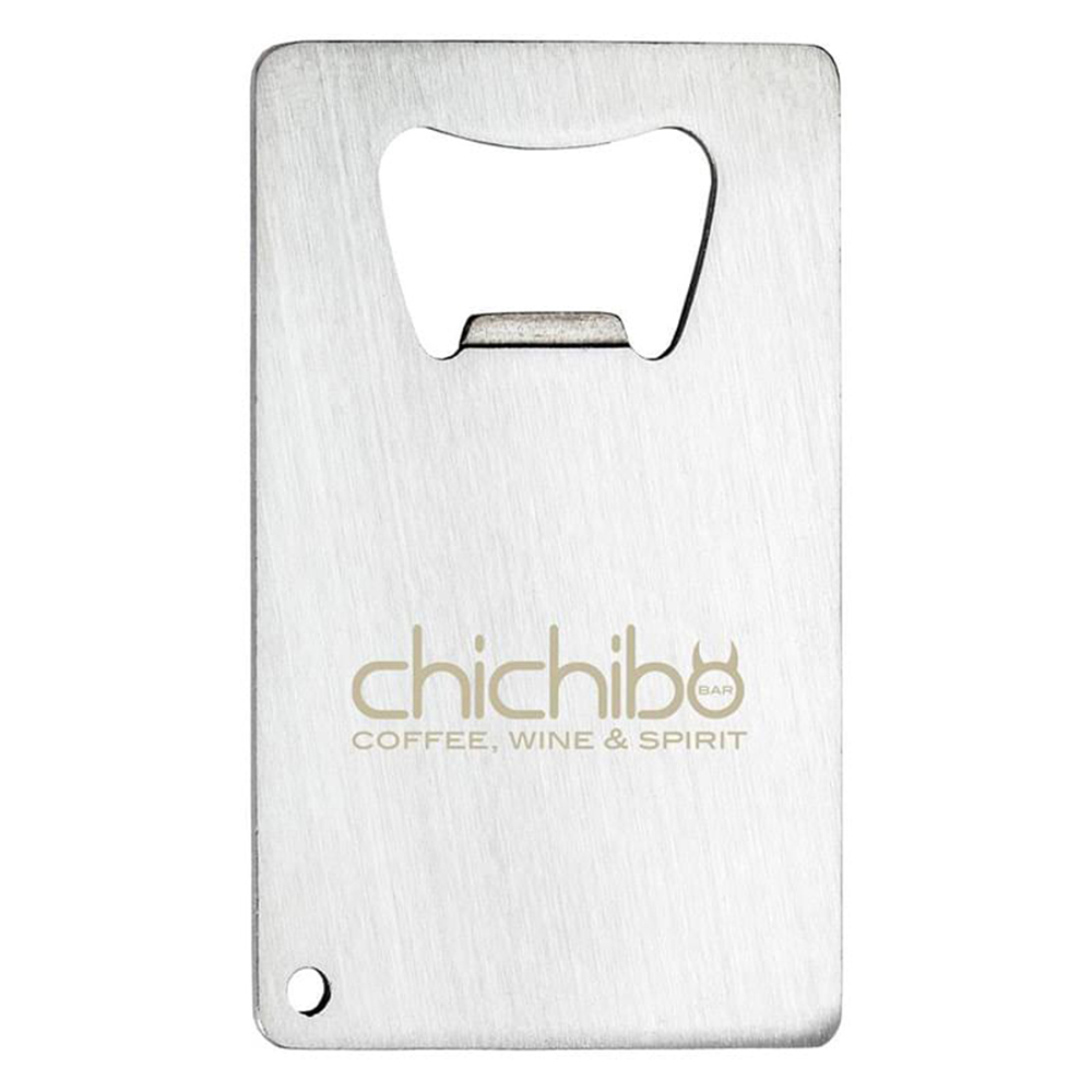 Stainless Credit Card Bottle Opener - k-277_silver_front