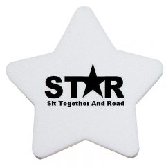 Die Cut Eraser – Star - White